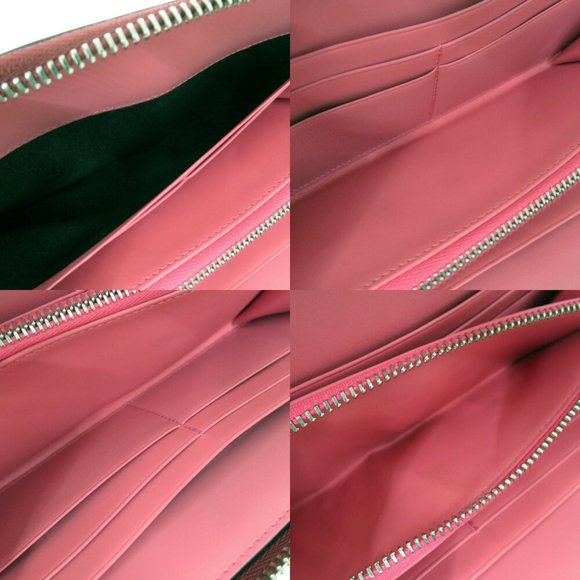 Like new LOEWE Repeat Anagram Round Wallet 261850, long wallet in magenta lea... - Picture 7 of 9